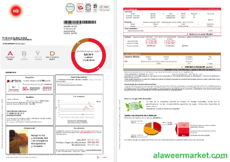 SPAIN EDP business utility bill template, version 2